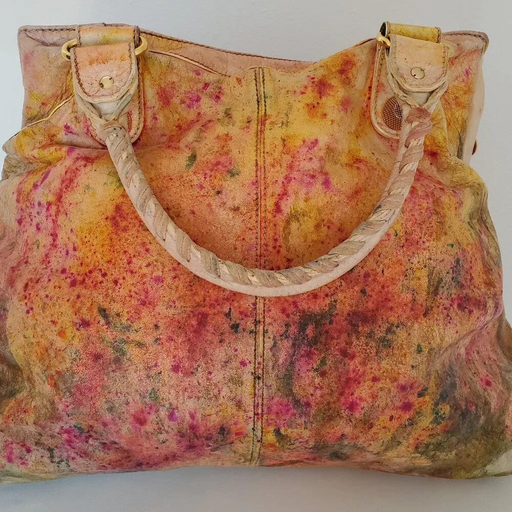Balenciaga Graffiti Velo giant City bag pink red yellow orange neo classic work - Picture 3 of 14